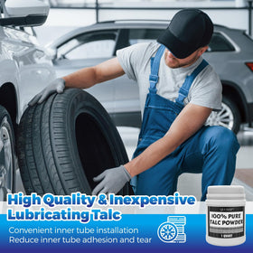Qucship Talc lubricant for automotive tubes and components reduces adhesion.