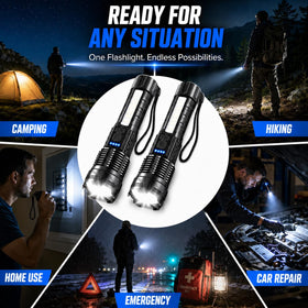 Queena flashlight with lanyard and pocket clip for onthego accessibility