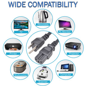 Queensell flexible sturdy cord for easy cable management.