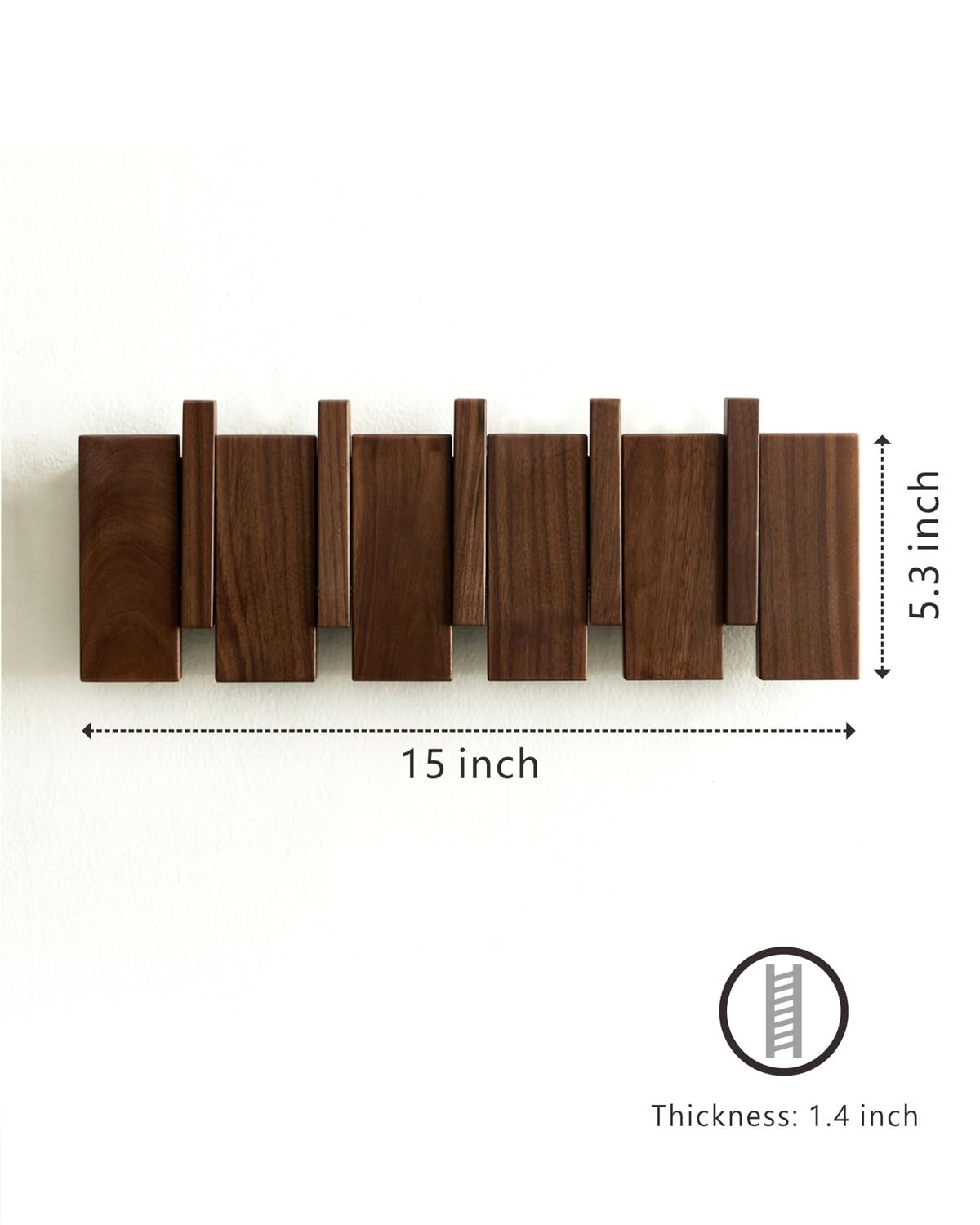 QUELLANCE natural wood grain close-up highlighting piano-key pattern
