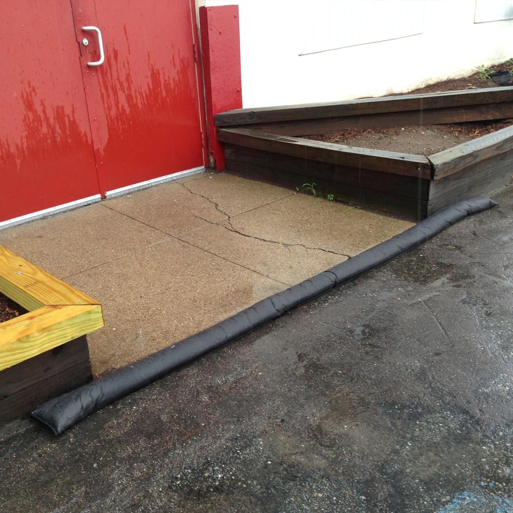 Quick Dam wall-ready barriers stack to increase height and cover wider areas.