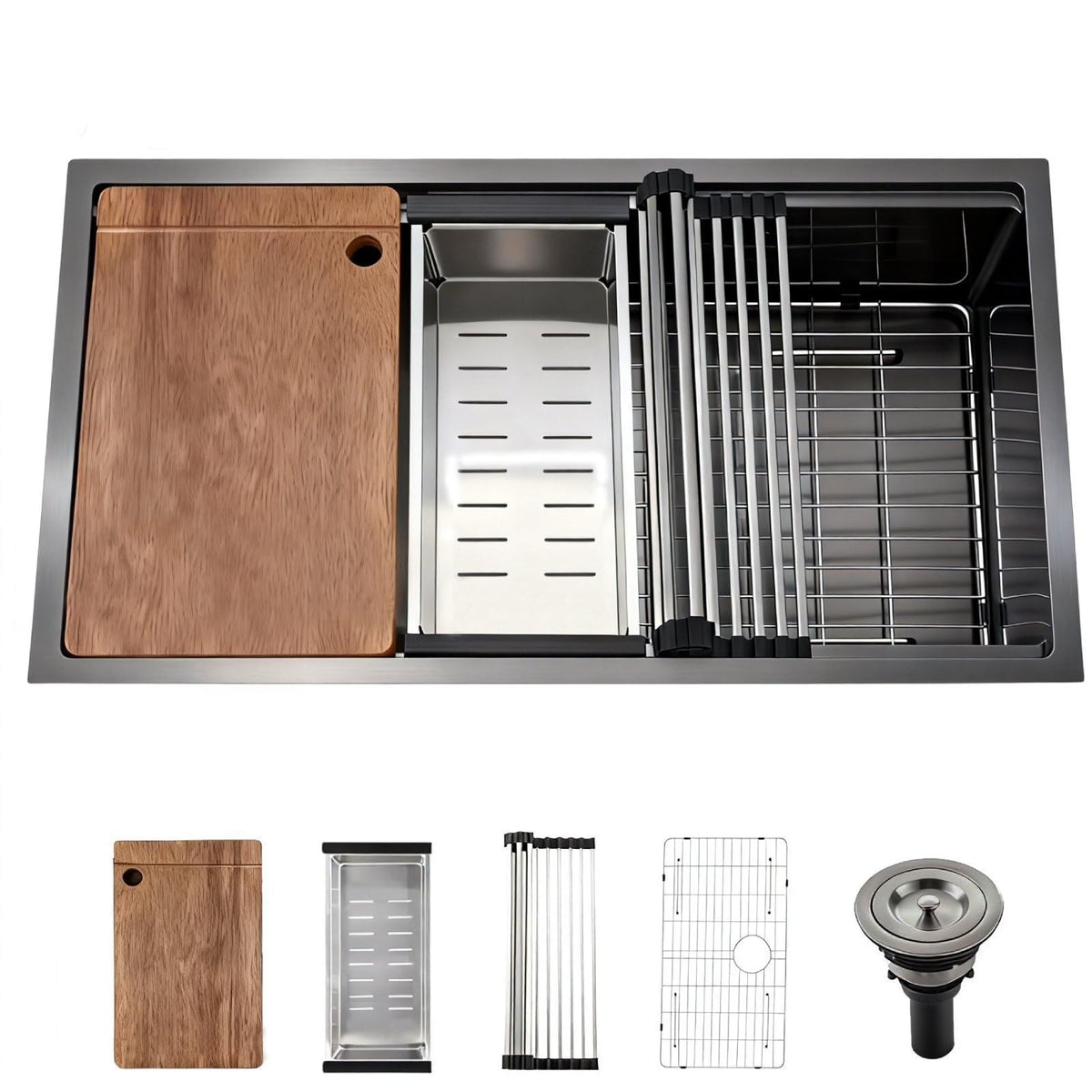 QuietBoy 3018 undermount sink, 30-inch stainless steel for a seamless kitchen workflow.