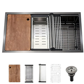 QuietBoy 3018 undermount sink, 30-inch stainless steel for a seamless kitchen workflow.