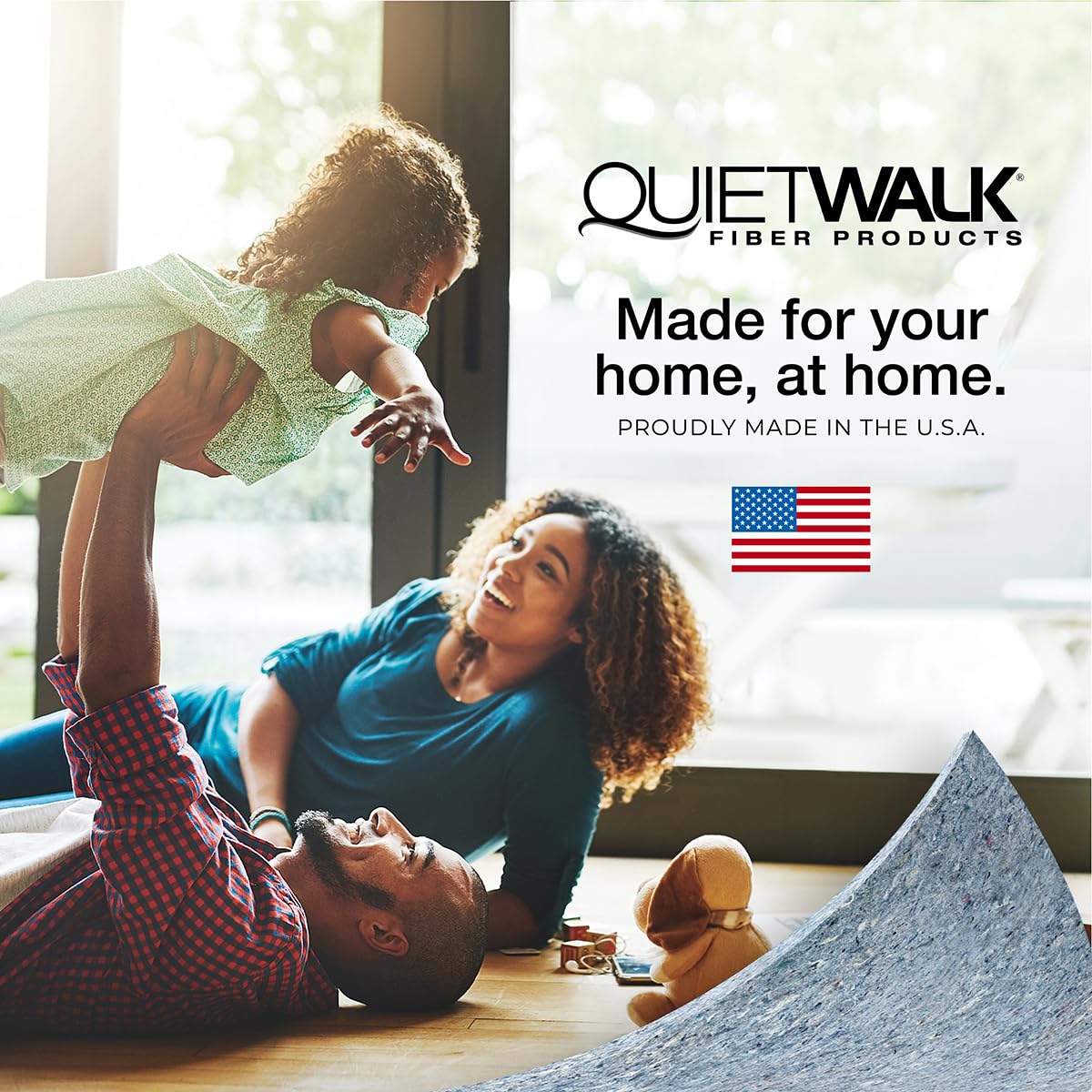 QuietWalk Underlayment with Dri-Wick technology for moisture management