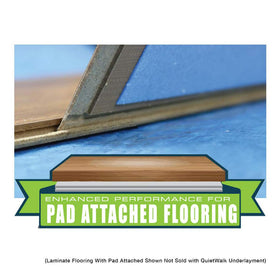 QuietWalk underlayment proudly made in the USA from recycled materials.