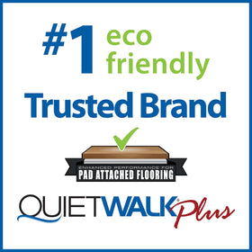 QuietWalk Underlayment provides sound absorption under laminate and hardwood floors