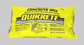 Quikrete Concrete Mix 10 Lbs bag for small projects, ideal for DIY repairs.