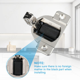 Quini 16 screws included for rapid installation on 16-19mm doors.