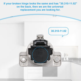 Quini nickel-plated zinc alloy hinges resist wear and corrosion.