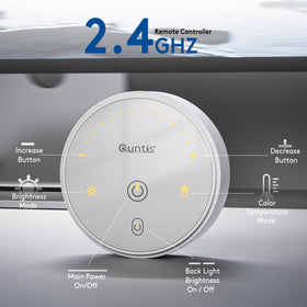 Quntis CRI 95 lighting highlights true colors for movies and games