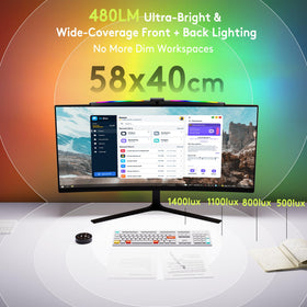 Quntis light-temperature range 3000K–6500K supports comfortable reading and viewing.