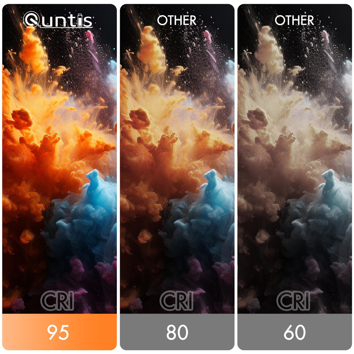 Quntis eye-friendly lamp reduces blue light and flicker for comfortable sessions.