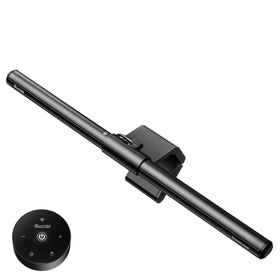 Quntis Monitor Light Bar remote control for easy dimming and color temperature adjustment.