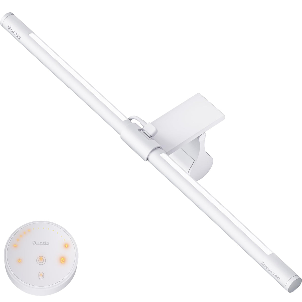 Quntis monitor light bar with remote illuminates your desk for easy control
