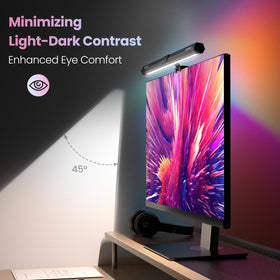 Quntis light bar displaying RGB modes for immersive gaming and movie nights