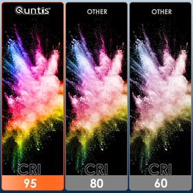 Quntis stepless dimming offers precise brightness control for any task.