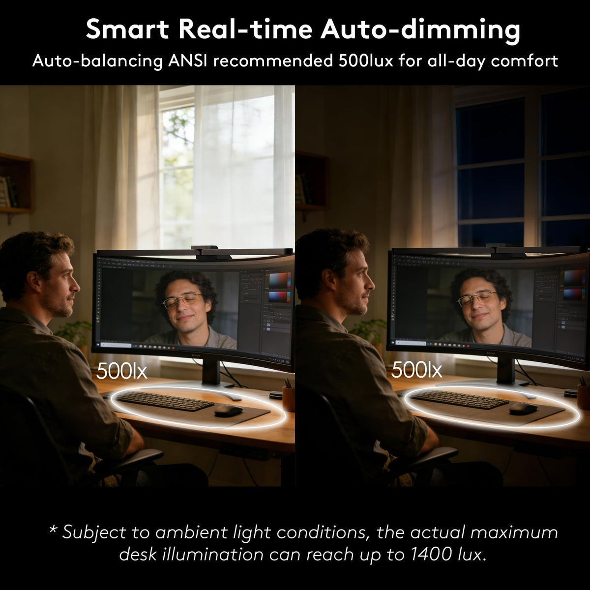 Quntis 15 RGB modes offer mood and focus lighting for any activity.