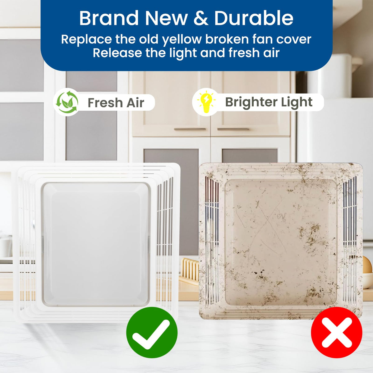 Quorvix S97014094 durable plastic construction resists bathroom moisture.