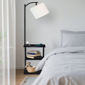 Qupui floor lamp with table USB-A port for everyday charging