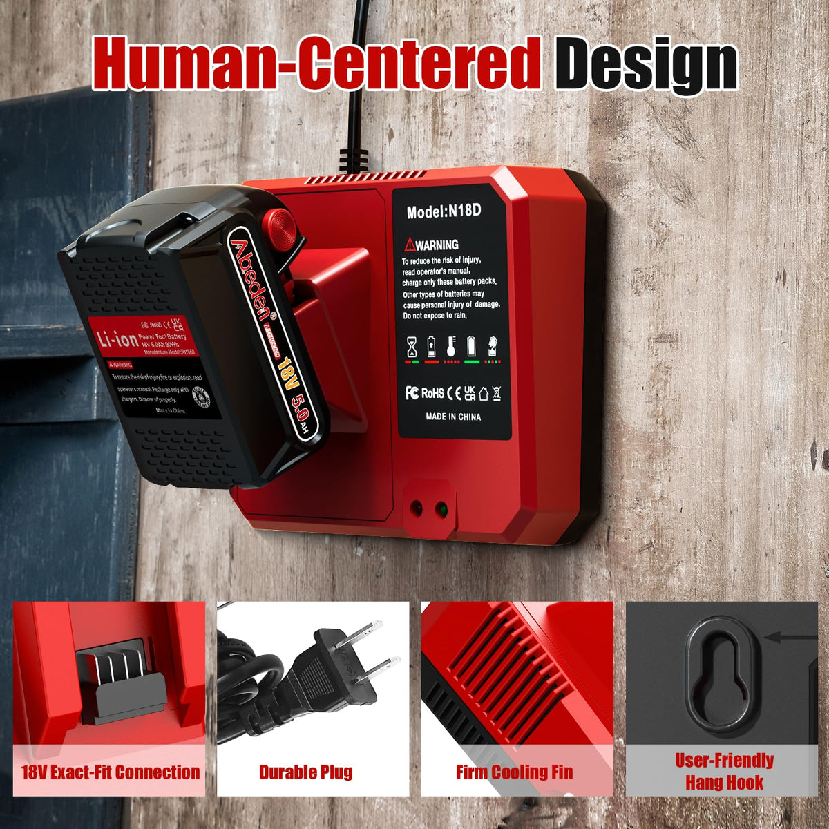 N18C charger safety protections visual for safer operation