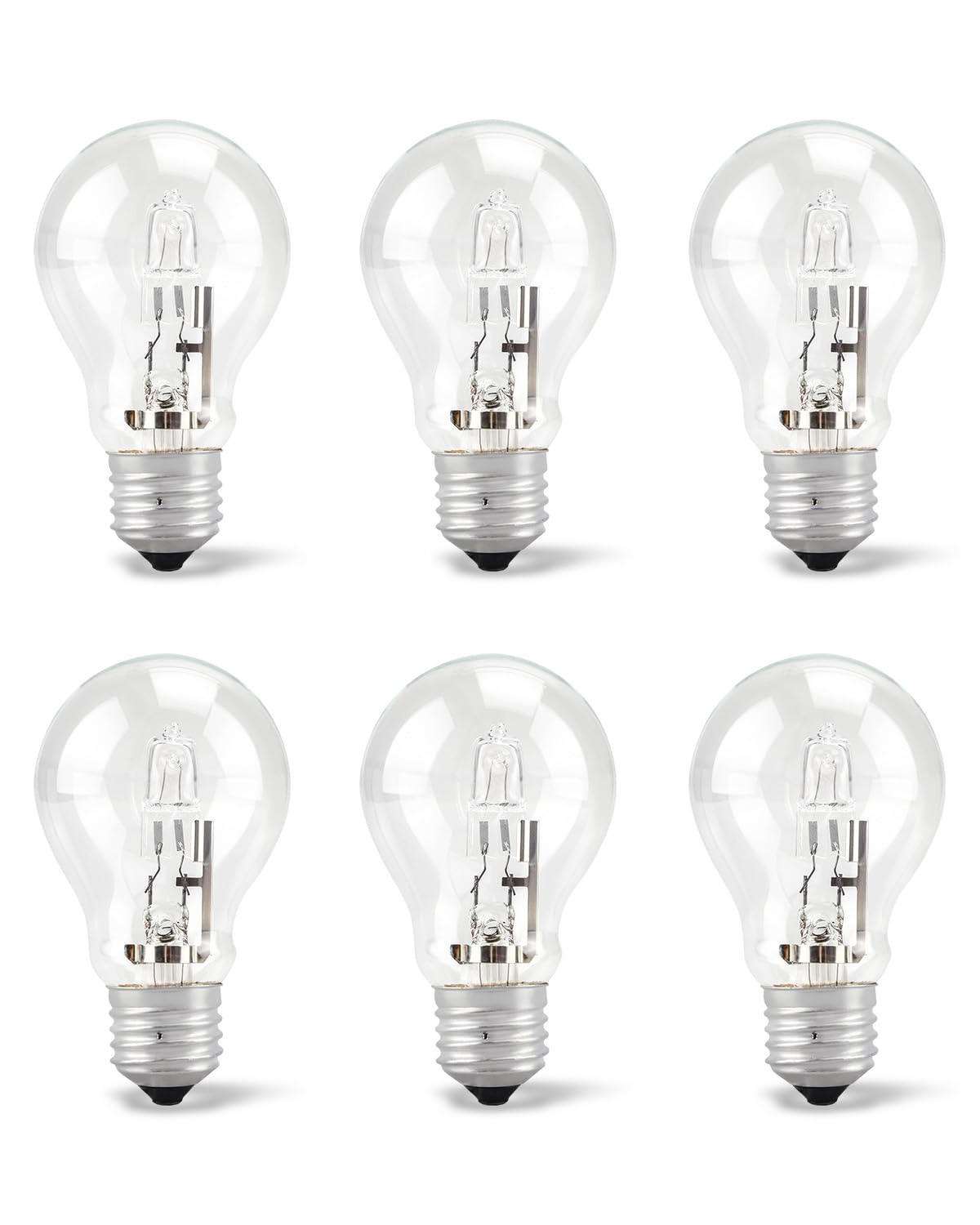 Quwfesudy 43W A19 halogen bulb in clear glass for energy-saving replacement