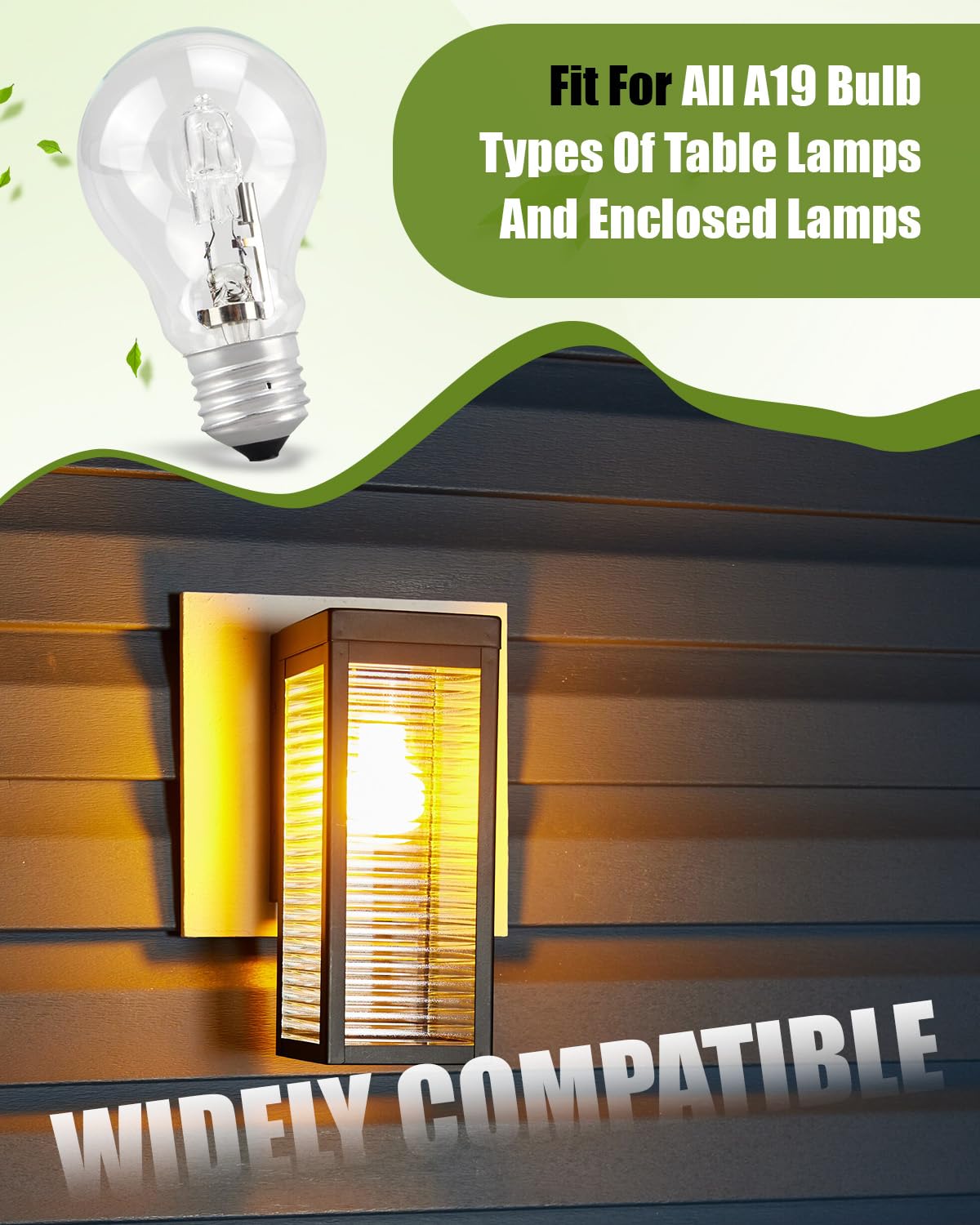 Quwfesudy clear glass 43W bulb delivers consistent color and brightness