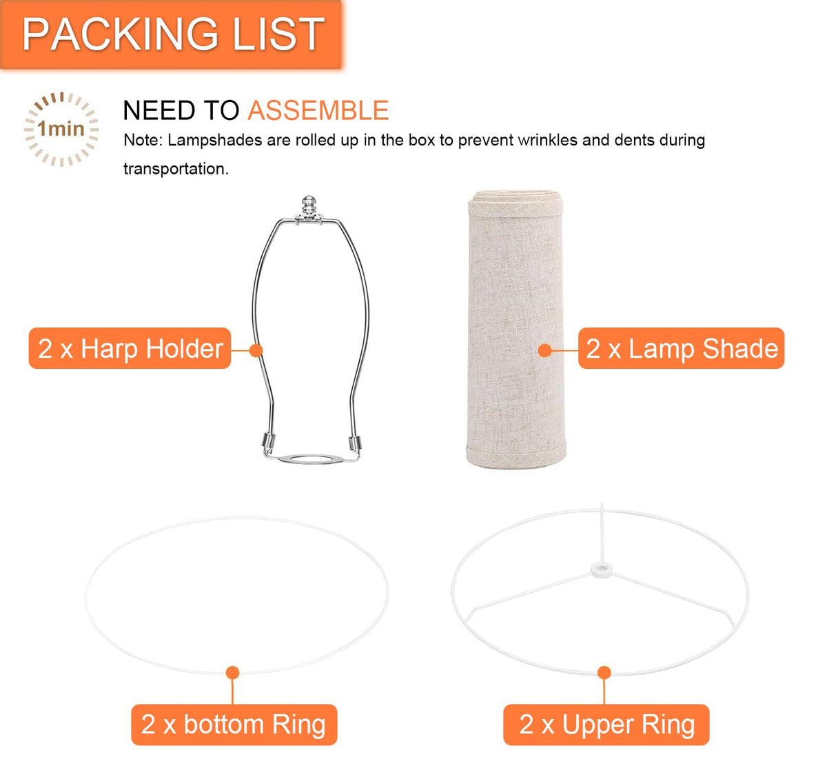 Qvtekn natural beige shade complements modern, rustic, and vintage decor styles.