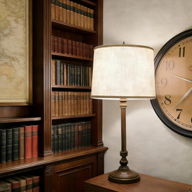 Qvtekn set of two drum shades fits most table and floor lamps.