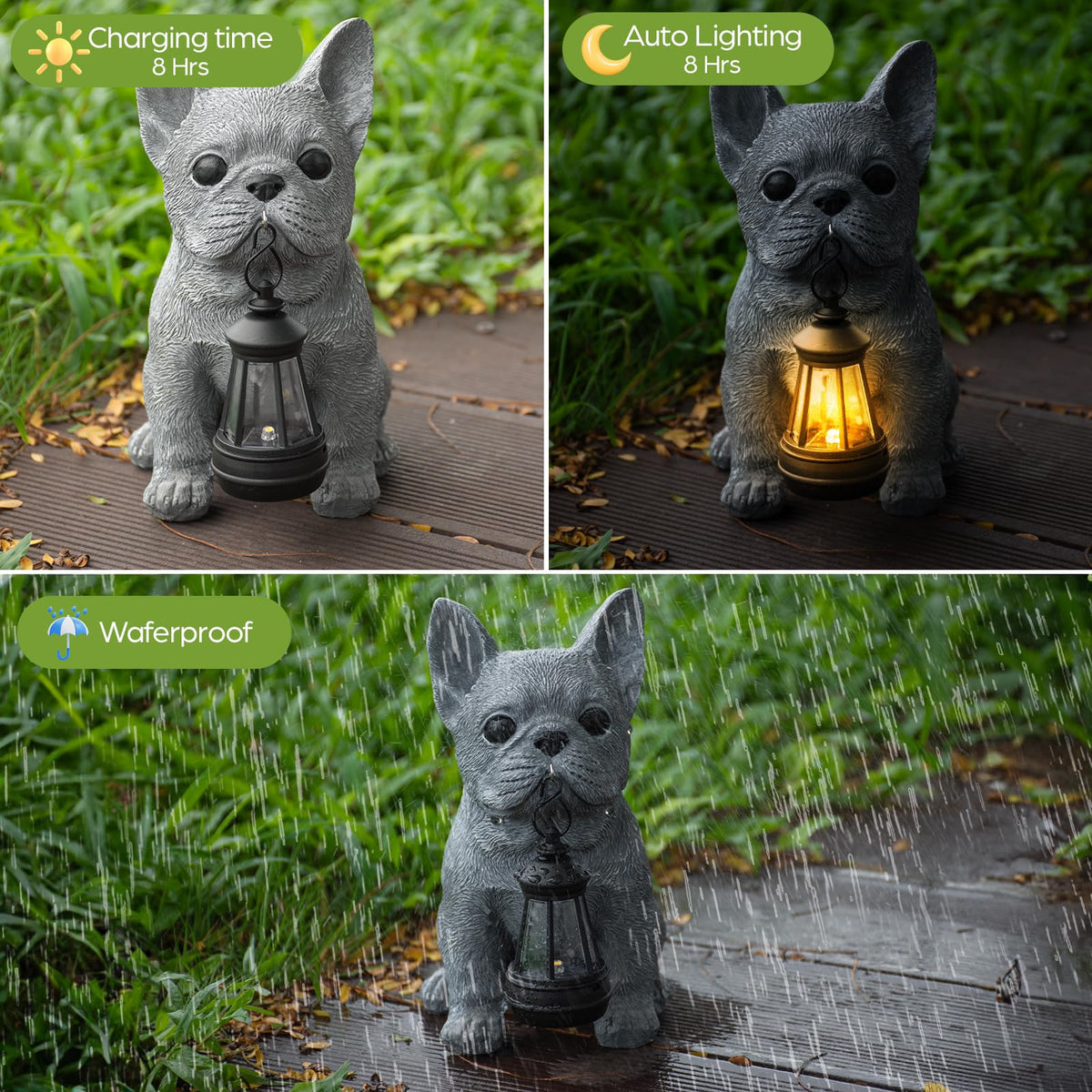 Qwifyu LED night light for cozy garden ambience.