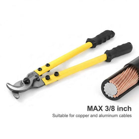 QWORK 14-inch cutter with ergonomic non-slip grips reduces hand fatigue.