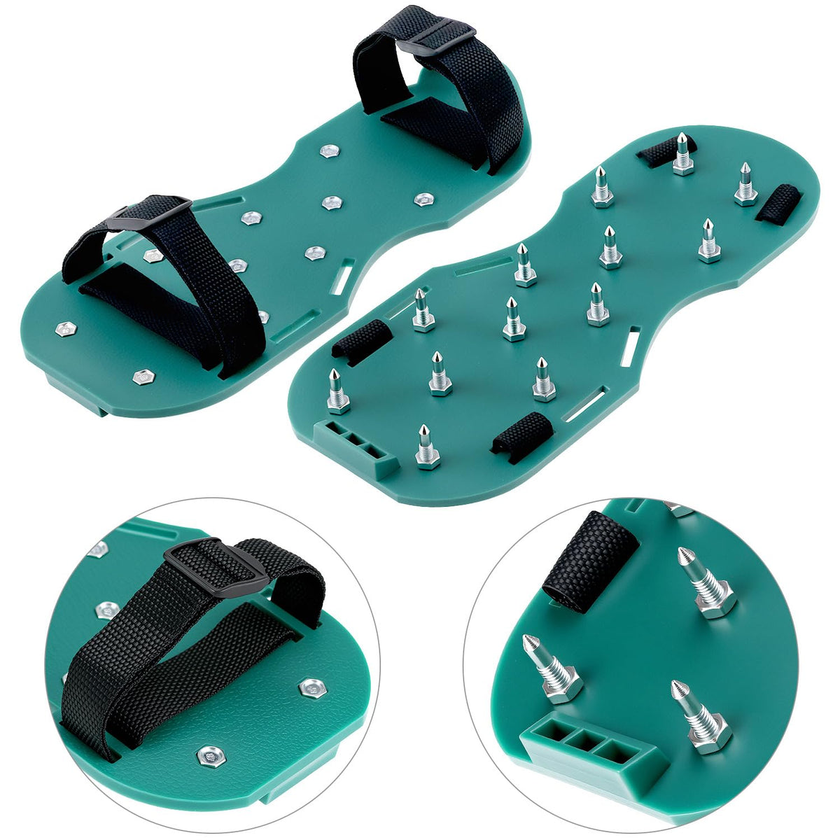 QWORK 20-inch roller with needles for fast, uniform leveling.