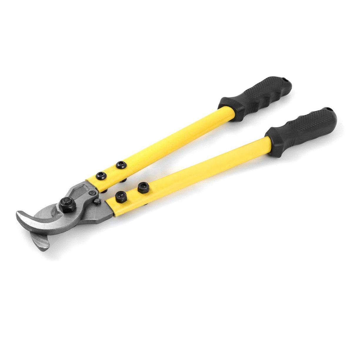 QWORK 4/0 AWG wire cutter with forged-steel blades for clean copper and aluminum cuts.