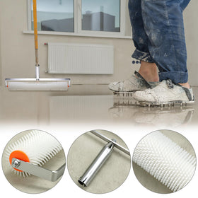 QWORK 9-inch roller with needles for even cement spread.