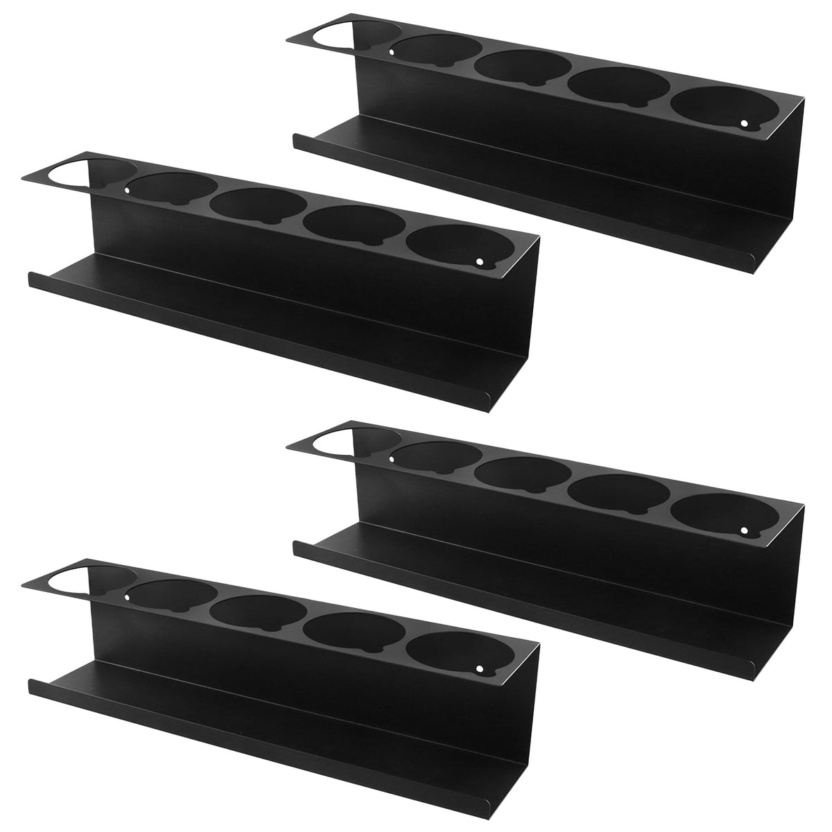 QWORK aerosol can holder rack in steel for organized garage storage