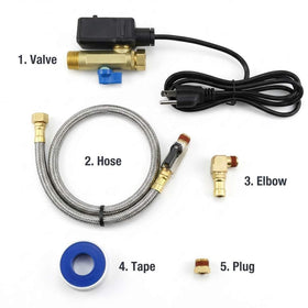 QWORK condensate drain installed in a dryer line for reliable moisture control