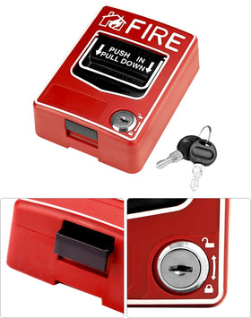 QWORK dual-action fire alarm call point activated indicator clearly displays status.