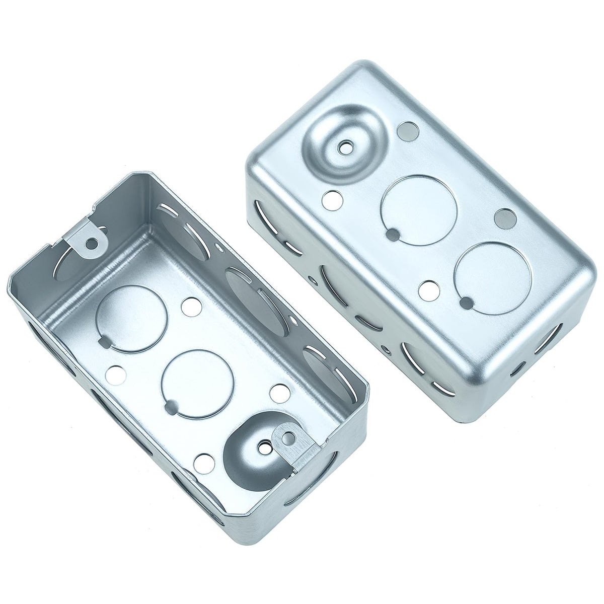 QWORK electrical box 12-pack 4x2 inch size supports single-gang installs.