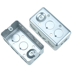 QWORK electrical box 12-pack 4x2 inch size supports single-gang installs.