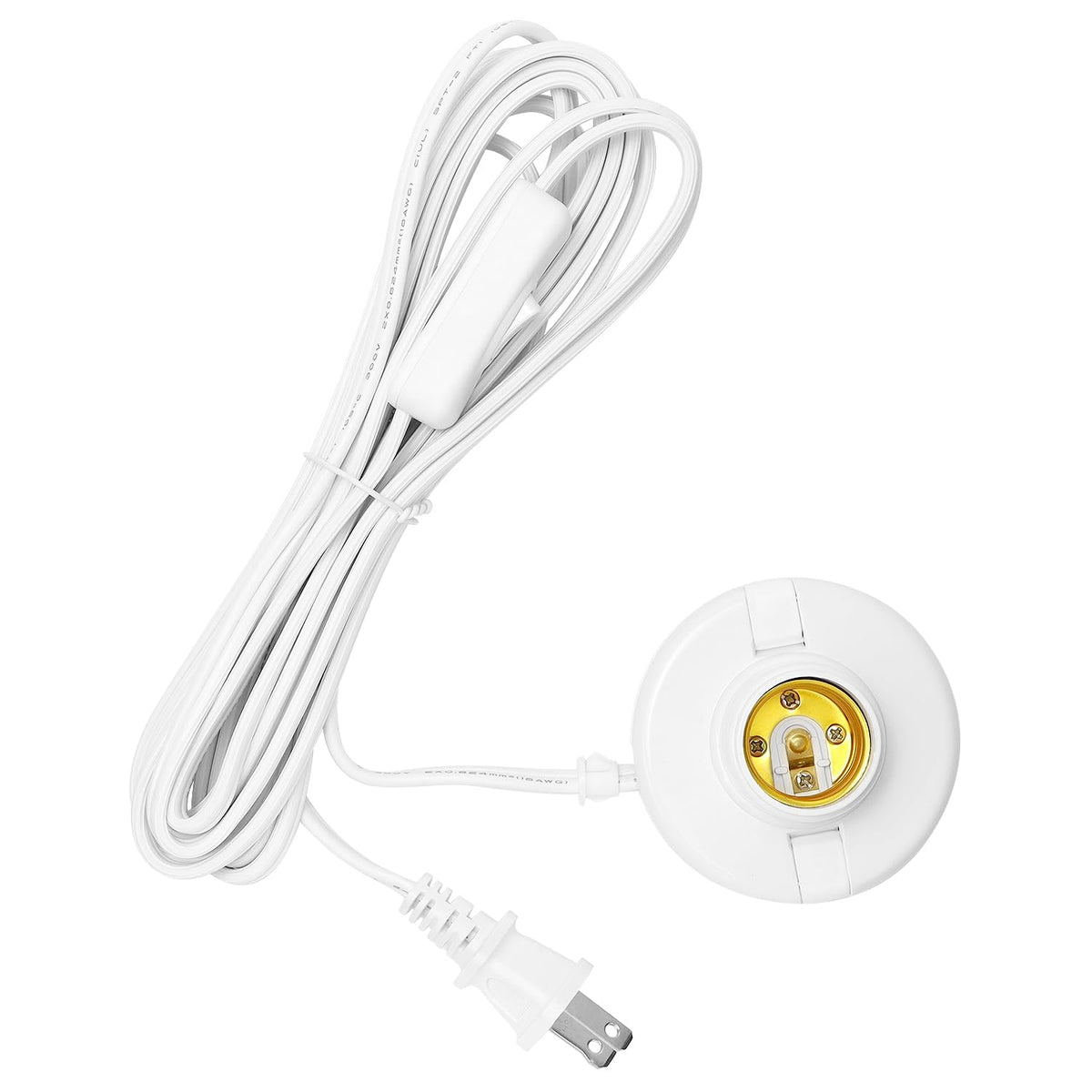 QWORK extension cord 15ft for flexible lighting in any room.