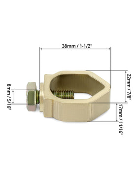 QWORK direct burial rated clamp maintains alignment and contact.