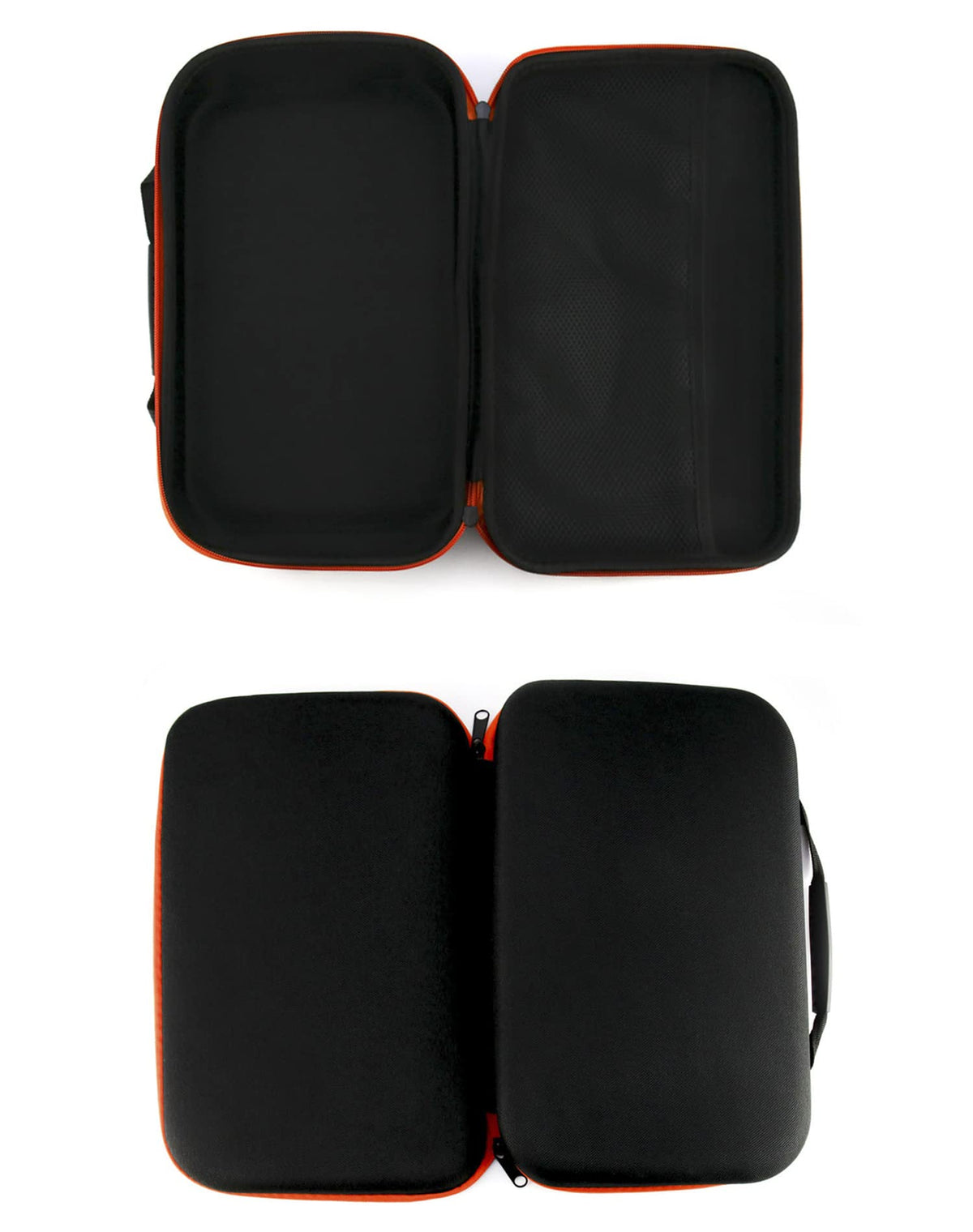 QWORK hard storage case classic zipper design enables quick opening.