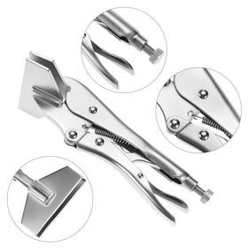 QWORK locking clamp jaws in action for precise crimping.