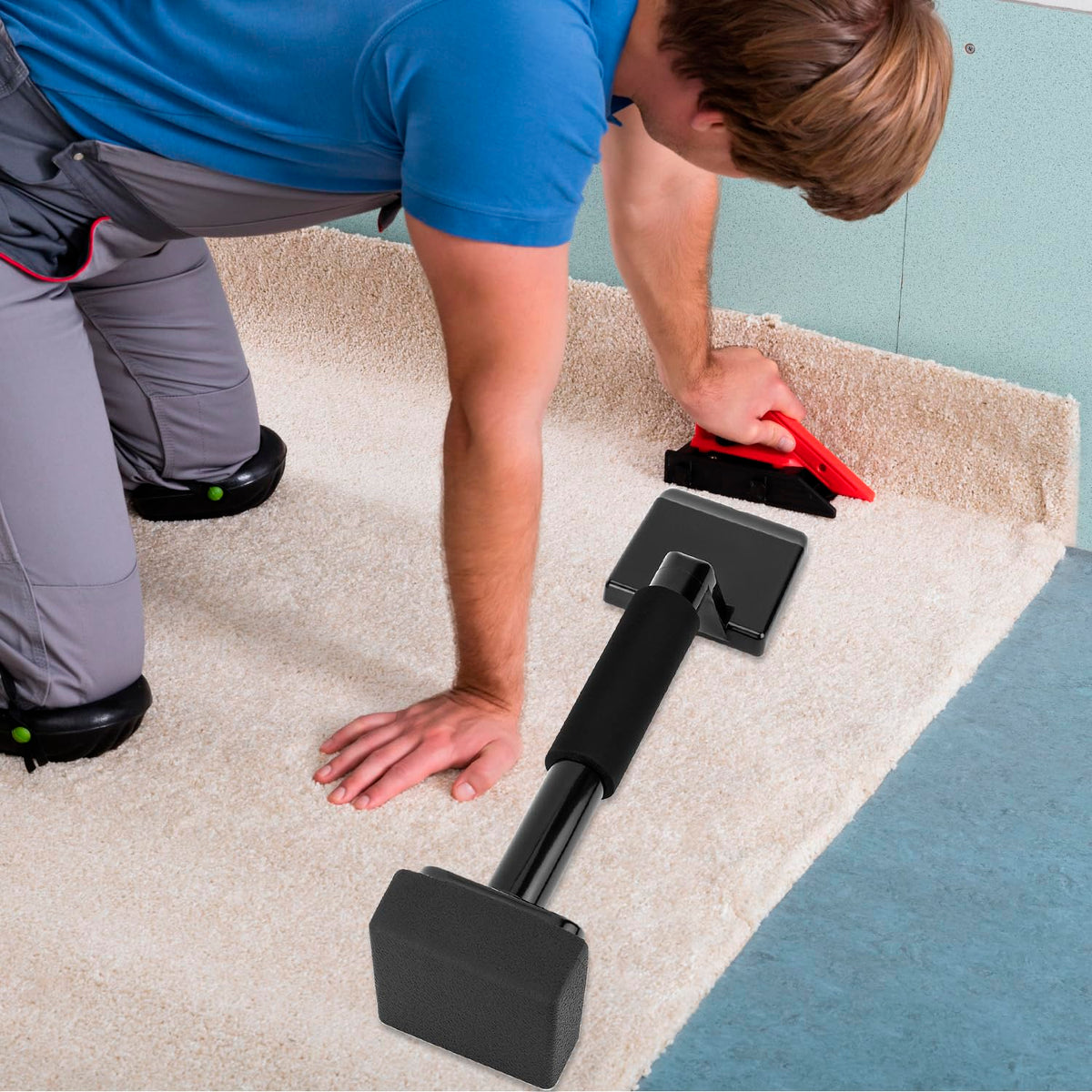 QWORK compatible with low-pile carpets 3–8 mm thickness