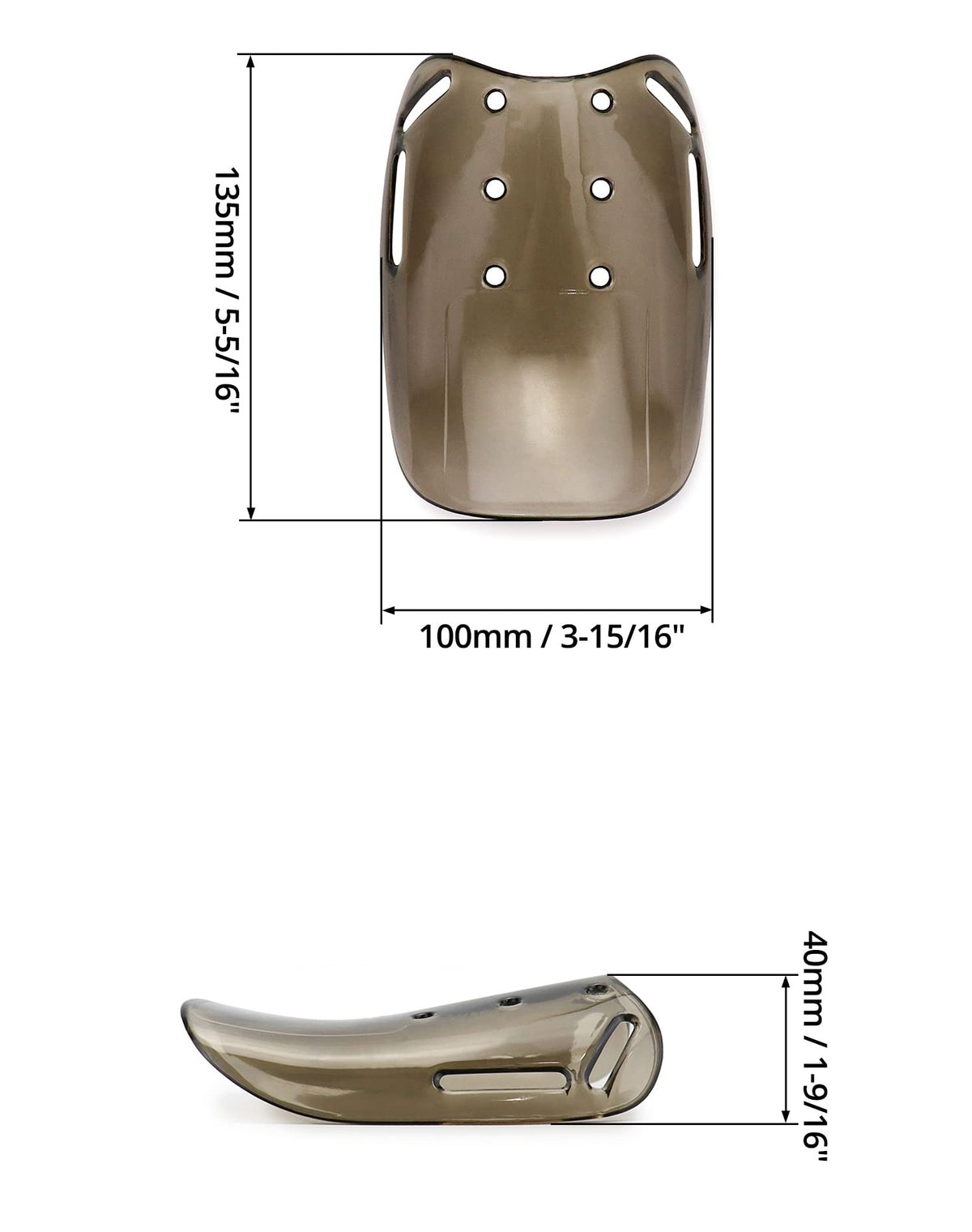 QWORK metatarsal guard shields metatarsals from heavy objects.
