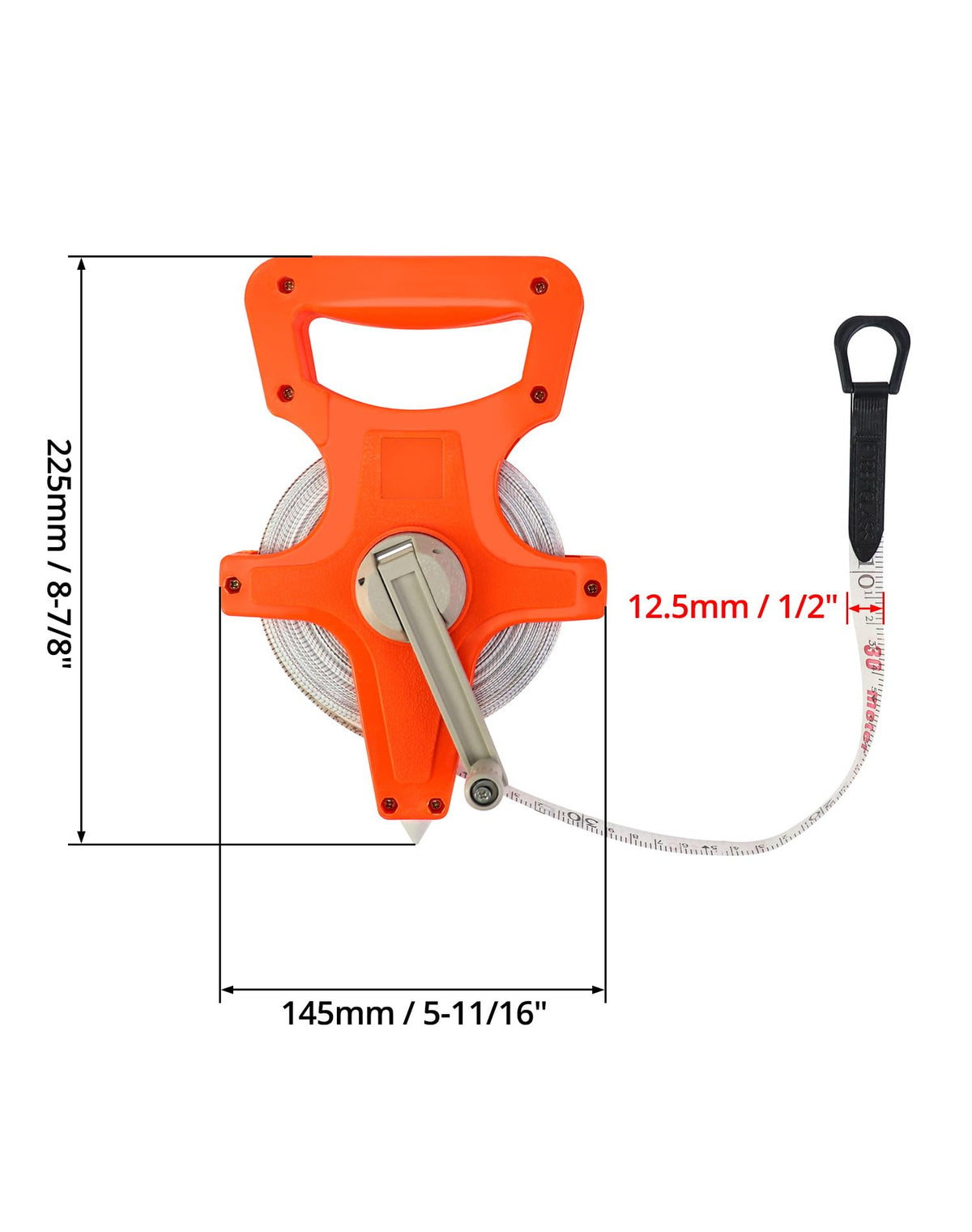 QWORK orange housing enhances visibility on job sites