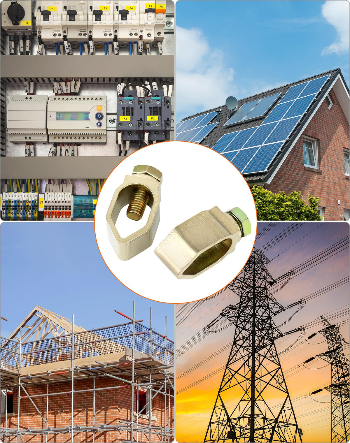 QWORK 10-pack clamps provide ready to use grounding solutions for professionals.