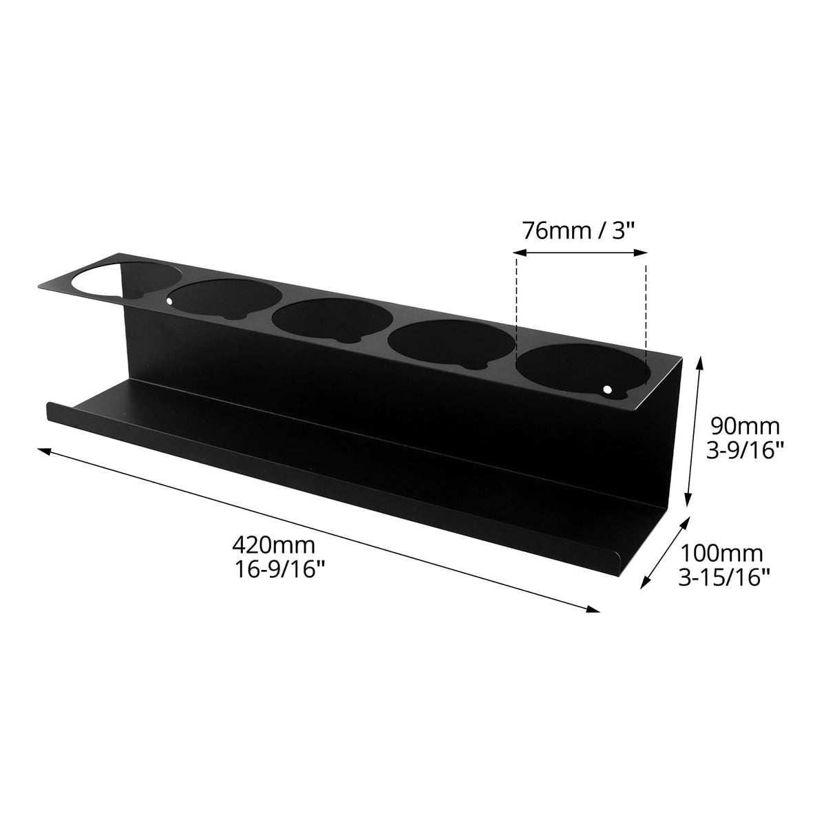 QWORK quick-mount design enables fast setup on any surface