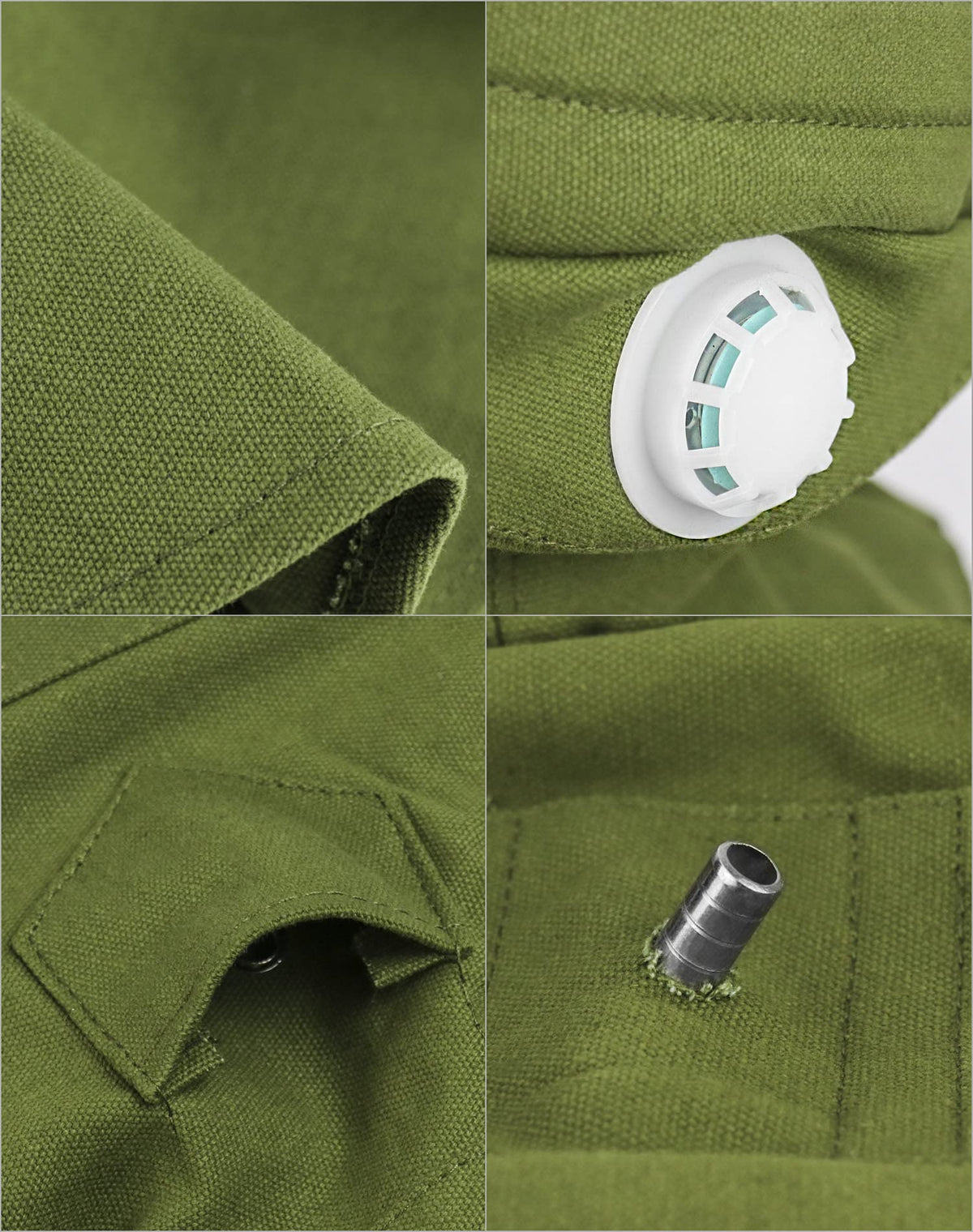 QWORK hood cap curved glass view green offers wide, unobstructed visibility.