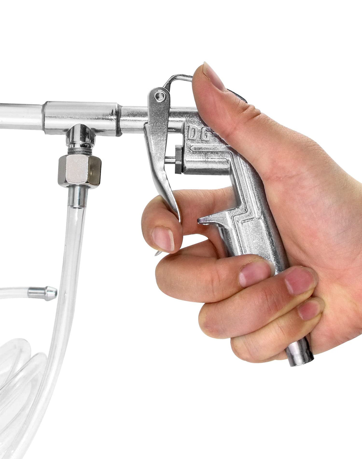 Kerosene-compatible spray gun option expands cleaning solvent choices.