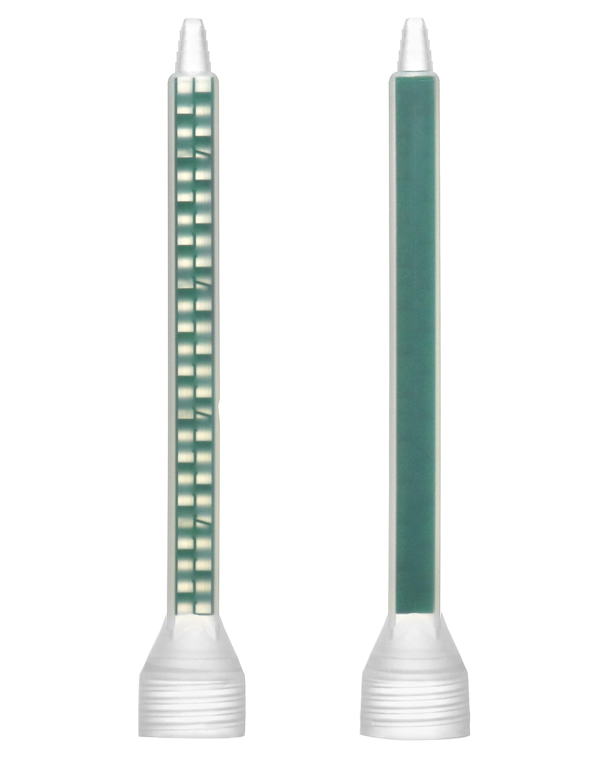 QWORK static mixing nozzle 24 elements closeup highlights high efficiency and uniform resin flow.